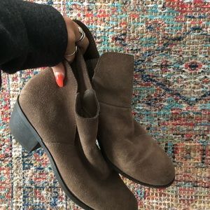 Tan ankle boots